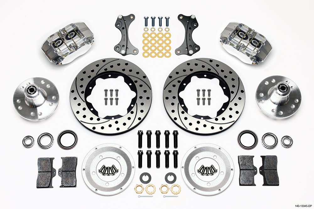 Wilwood Dynapro Dust-Boot P/S Park Brake Kit Drilled Small Ford 2.50in Offset main image 1